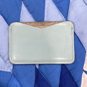 Small leather card holder